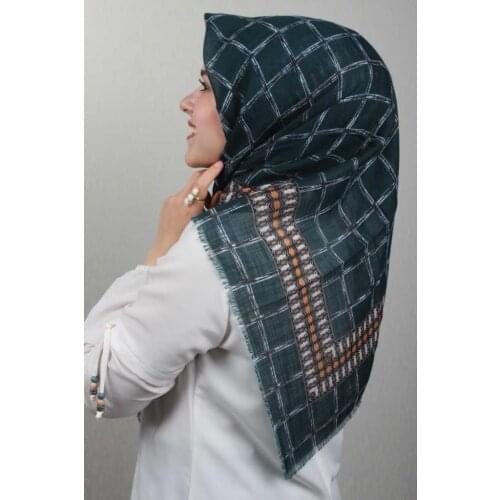 ERİPEK PATTERNED LINEN FLAMLI SCARF-PATTERN-14-RENK-13