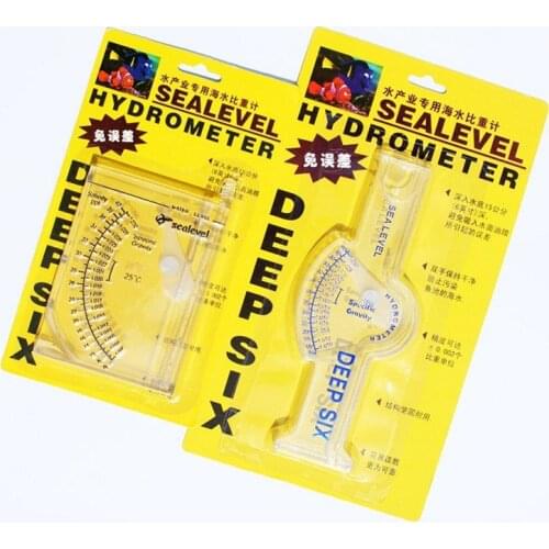 Seawater Hydrometer Seawater Salinity Meter for Aquariums Aquaculture Seawater Density Measurement Salinity Degree Test