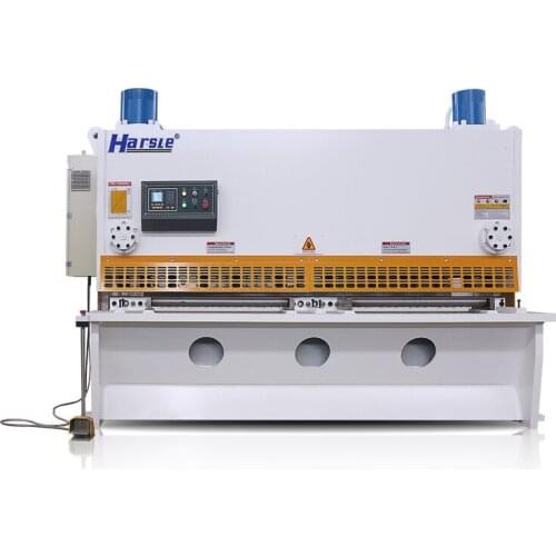 HARSLE 12mm High Effective Metal Sheet Guillotine Shearing Machine with E21S System