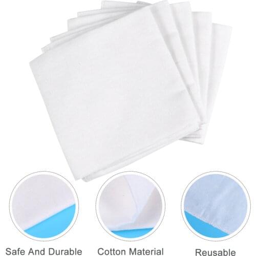 5Pcs 40x40cm Tofu Cheesecloth Cotton Muslin Reusable Cotton Fabric Hemmed Cheese Cloth Tofu Cheesecloth Home Kitchen Accessories