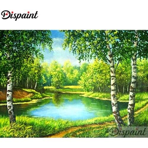 Dispaint Full Square/Round Drill 5D DIY Diamond Painting "natural scenery" 3D Embroidery Cross Stitch Home Decor Gift A10582