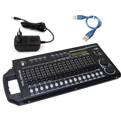 512 Channels DMX&RDM Controller Stage Lighting DMX Console Dmx512 Console Work With USB Power Bank For Stage Light DJ Equipment