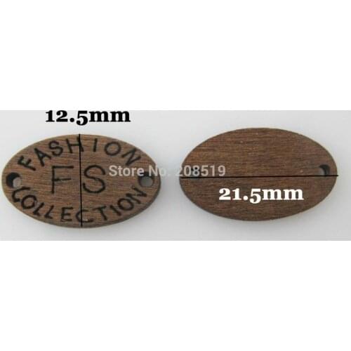WB0269 Brown buttons for clothes 200pcs garment accessories 2-hole wood buttons