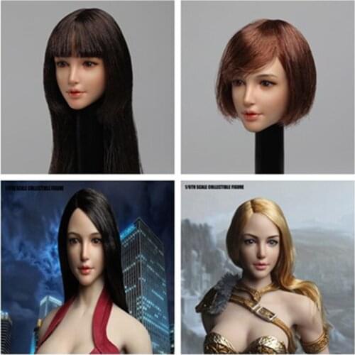 1:6 doll Europe and America beauty head carving model hair transplant beauty head carving 12 inch woman doll available