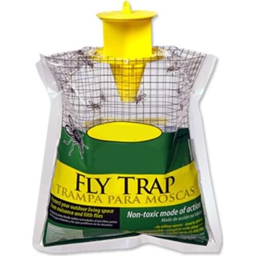 Flies Trap Bug Catcher Disposable Insect Hanging Style Pest Control High Efficiency For Outdoor