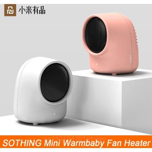 SOTHING Mini Warmbaby Fan Heater Desktop Warm Electronic Heater Cute Small Portable Warmer Machine for Winter Home Office Heater