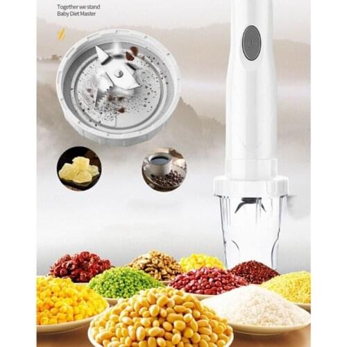 Multifnctional Handheld Stick Blender w/ Blender Stick Egg Beater Grinding Cup Mixing Cup Meat Ground Cup for Kitchen