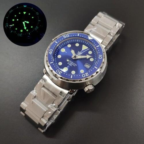 Men dive watches,STEELDIVE men sport automatic watch 30ATM waterproof mechanical wristwatch C3 luminous ceramic bezel sapphire