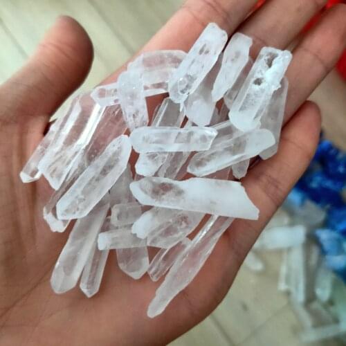 Natural Quartz Crystal Healing Crystal Quartz Natural Transparent Column Decorative Tip DIY Process Of Any Size