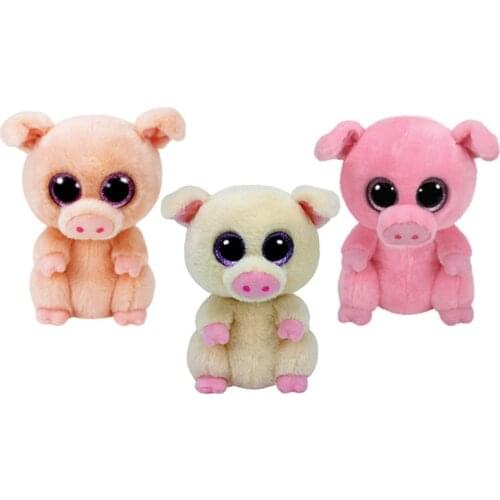 New Big Eyed Pig Plush Kids Stuffed Animals Toys For Children Gifts 15CM