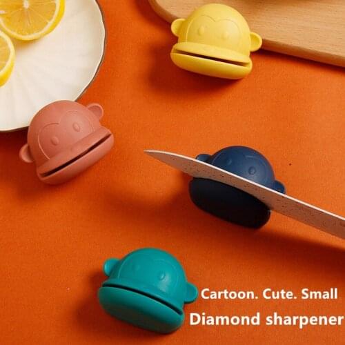 New Multifunction Cartoon Frog Shape Design Mini Knife Sharpener Kitchen Tools Grindstone Scissors Kitchen Gadgets Kitchen Tools