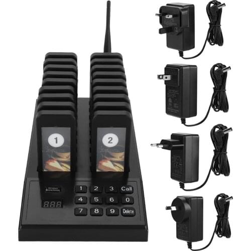 SU-666 Calling Pagers System 433.92MHz High Sensitivity 999-channel Restaurant Pager Wireless Coaster Pager Guest Paging System