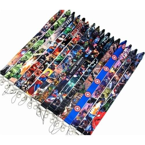 Lot 10pcs/20pcs/50pcs/100pcs Top Quality Unisex mix lanyard Neck Strap Lanyard Mobile Phone Key Chain ID Badge Key Chains