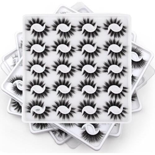 Wholesale eyelashes 20/100/200 pairs 3D mink lashes bulk eyelash extension natural false eyelashes makeup Long Eye Lashes Items