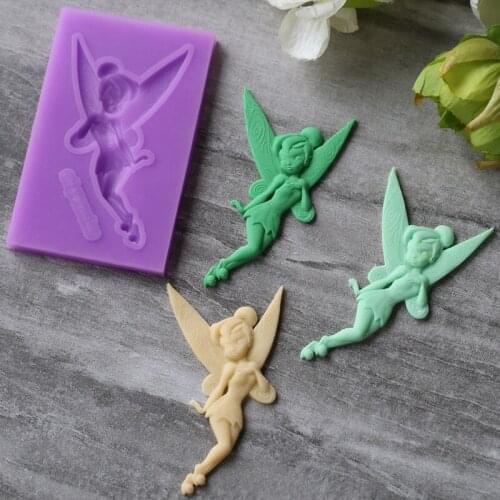 Handmade Angel Girl Flower fairy Rabbit shaped Sugarcraft Cake Soap Mold Silicone fondant cake decoration Gum Paste Candle Mould