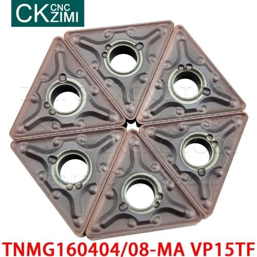 TNMG160404-MA VP15TF TNMG160408-MA VP15TF Carbide Inserts External Turning Tools CNC Cutter Lathe tools TNMG for stainless steel