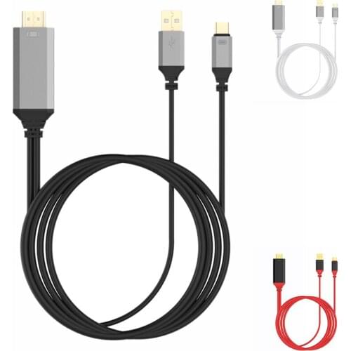 USB3.1TYPE-C to HDMI High-Definition Cable USB Independent Power Supply Supports All Models 4Kx2Kx3D 2 Meters