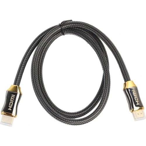 Premium 4K-HDMI compatible cable 1-10M zinc alloy belt mesh woven gold plated braided lead 2.0 high speed 1pc
