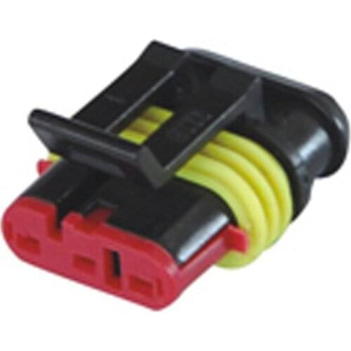 10/30sets 3pin tyco amp electrical auto cable plug waterproof wire harness male connector 282087-1 3 orders"