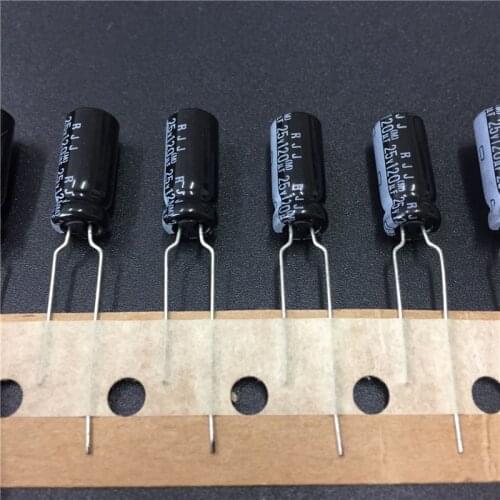 10Pcs/100Pcs 120uF 25V Japan ELNA RJJ Series 6.3x15mm Low Impedance High Reliability 25V120uF Audio Capacitor