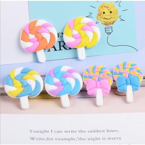 10pcs/lot Soft Rubber lollipop design Girls Hair Accessories for Hair bows Boutique Baby Accessories for Barrette Hairclips
