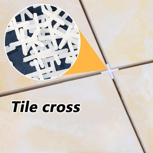 100pcs 2mm Tile Leveling System Tile Spacer Cross Spacers for Floor Wall