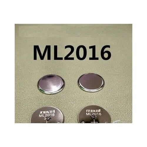 2pcs/lot ML2016 3V Replaces CR2016