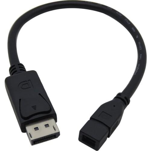 DisplayPort to Mini displayport adapter dp male to Mini dp Female adapter converter Cable 30cm for pc Lenovo dell xps Monitor pc