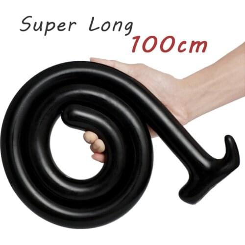 100cm Silicone Super Long Buttplug Oversize Butt Plug Dildo Anal Toys Stimulator Male Prostate Massager Anal Sex Toys For Couple