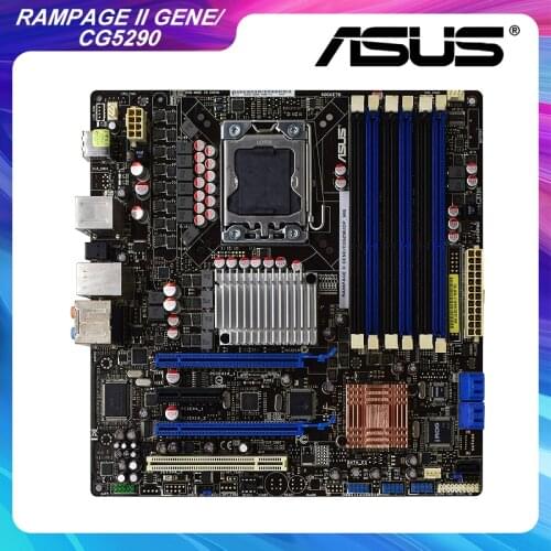 RAMPAGE II GENE/CG5290/DP_MB For ASUS LGA 1366 Intel X58 DDR3 Motherboard USB 2.0 Micro ATX Motherboard