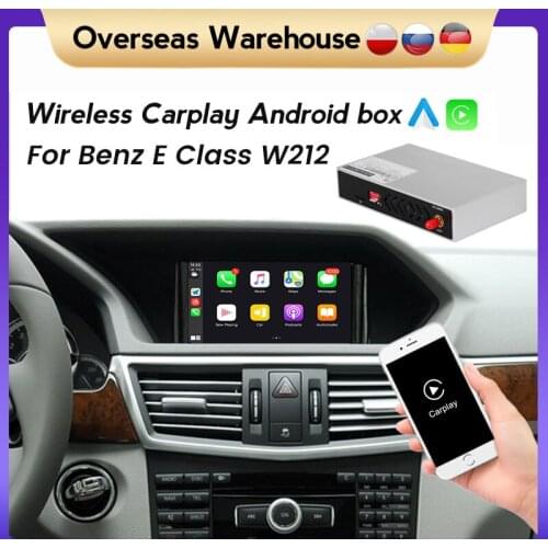 Wireless Apple CarPlay Android Auto plug and play Decoder Box For Mercedes Benz E Class W212 E200 E230 E260 E300 S212