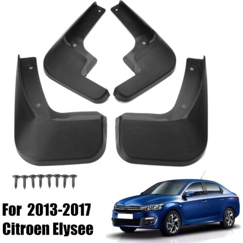 Mud Flaps for Citroen Elysee 2013 2014 2015 2016 2017 2018 Fender Splash Guards Mudflaps Mudguards Car Accessories