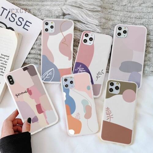 Retro Abstract Phone Cases For iPhone 11 12 Xs Pro Max X 7 8 6s 6 Plus 12 Mini SE 2020 Soft Silicone Protective Back Cover Shell
