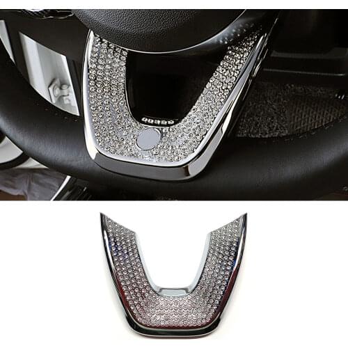 For Mercedes Benz GLA Class GLA200 GLA220 GLA250 2020 2021 Car Steering Wheel Refit Diamond Trim Crystal Sticker Decoration