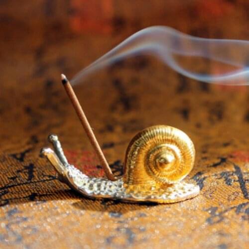 Durable Portable Incense Holder Snail Turtle Incense Stick Holder Censer Stand Tea Culture Incense Burners Meditation Decor