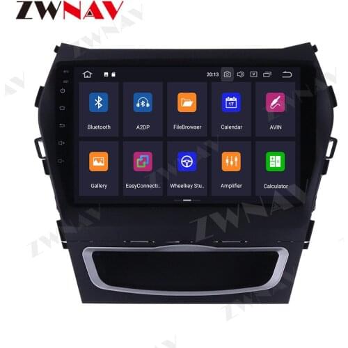 ZWNAV Android 10 head unit 9inch IPS 2.5D touch screen stereo DSP fast boot GPS Navigation For Hyundai IX45 Santa Fe 2013-2017