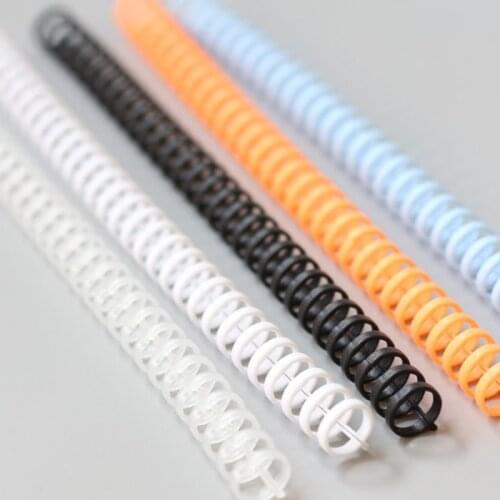 5pcs 30 Hole Loose-leaf Plastic Binding Ring Spring Spiral Rings Office Supplies New