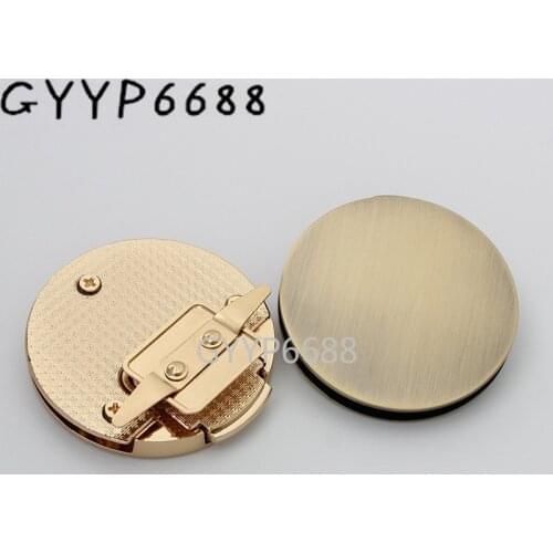 5sets 3colors big size round shape press lock built-in lock hardware accessories new arrival metal lock for purse