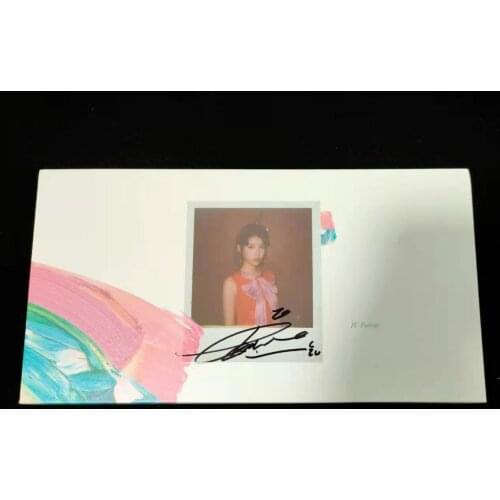 IU Lee Ji Eun Autographed signed 2017 4th Album Palette CD+photobook+signed photo K-POP 052017
