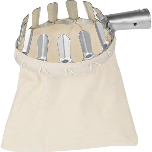 Metal Fruit Picker Convenient Fabric Orchard Gardening Apple Peach High Tree Picking Tool Fruit Catcher Collector Gardening Tool