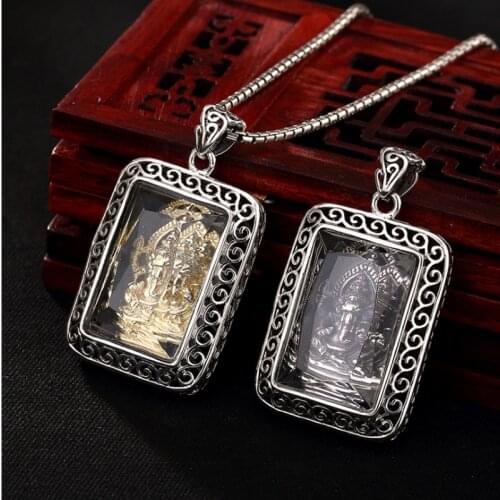 Solid 925 Sterling Silver Pendant Ganesha Elephant A5214