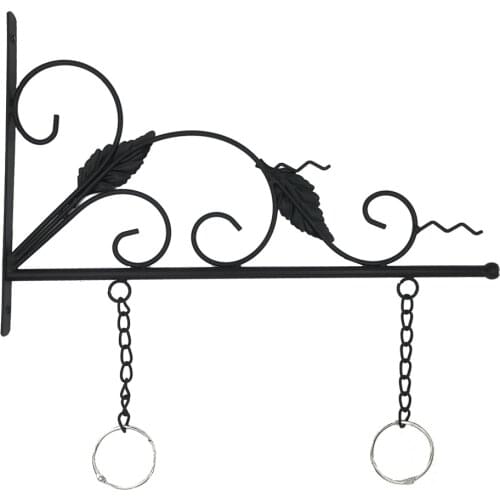 Hanging Sign Europe Style Metal Scroll Brackets for Door Signs Hot Sale Office Home Outdoor Black Iron Decorative