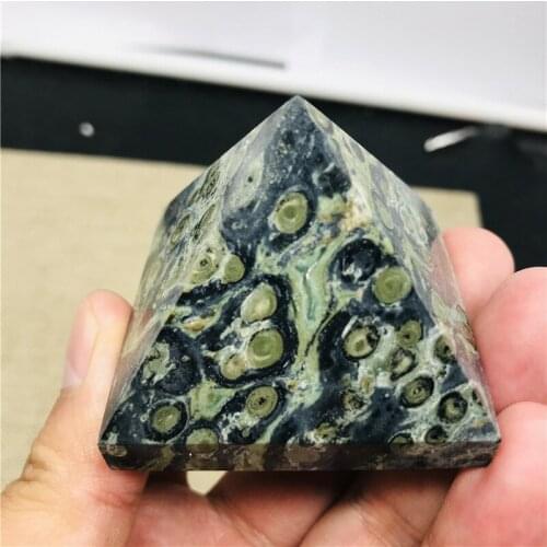 Natural malachite pyramid quartz crystal specimens mineral rock healing remove negative energy home decoration