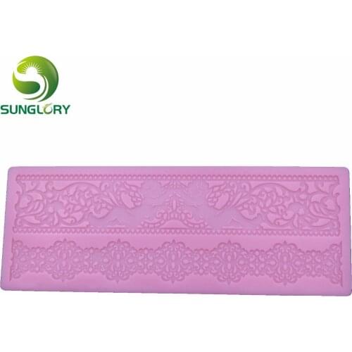 Flower Silicone Mold Angel Cake Lace Mat Cake Decorating Tools Cupcake Sugar Lace Mold Wedding Decoration Baking Fondant Mold