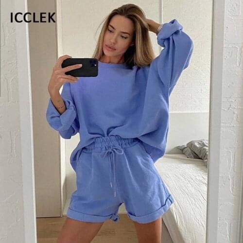 Women Sporty Sweatsuits Sexy Two Piece Set Sweatshirt For Woman Outfits Shorts Matching Sets Female Club Tracksuits