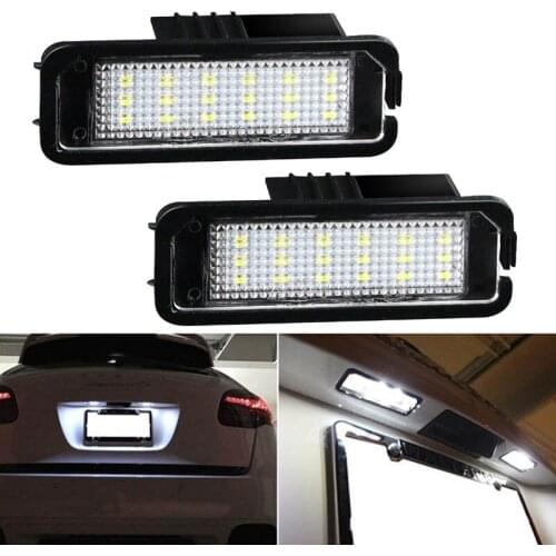 Canbus LED Number Car License Plate Light Lamp For Porsche Cayenne 958 92A 9Y0 911 997 991 992 Macan 95B Boxster Cayman 987 981