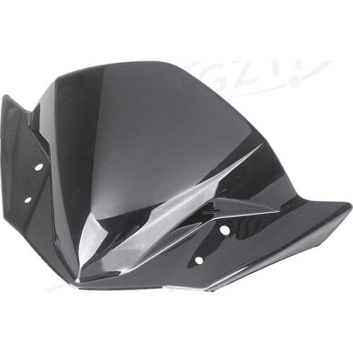 Motorcycle Windshield Street Bike Windscreen Screen Double Bubble Windproof Smoke Lense Cover For Yamaha FZ16 2014 2015 2016