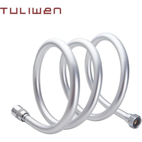 PVC High Pressure 150cm 200cm Thickening anti-winding Smooth Shower Hose For Bath Handheld Shower Head Flexible Shower Hose