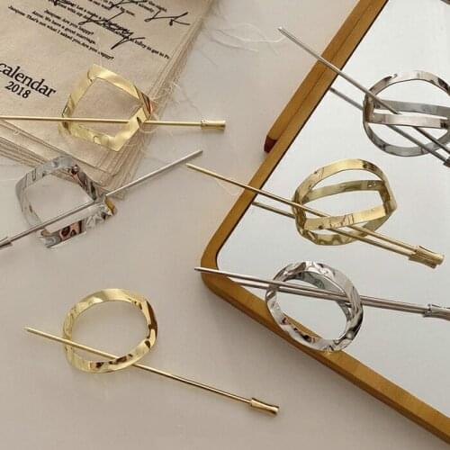 Fashion Handmade Hair Stick Hair Chopsticks Hairpin Pin Hair Accessories Women Lady Hair Clips Metal Simple Headdress