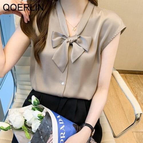 QOERLIN 2021 Women Solid Vest FemaleTank Tops Female Elegant Plain Summer Sexy Tops Chiffon Sleeveless Y2K Camisole Sleeveless